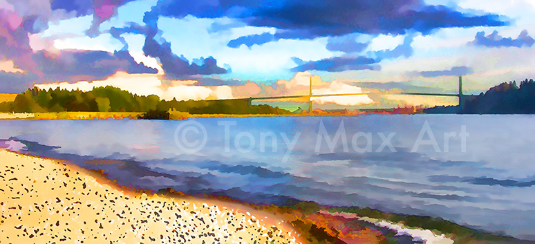 "Ambleside Perspective" - Vancouver art prints by artist Tony Max