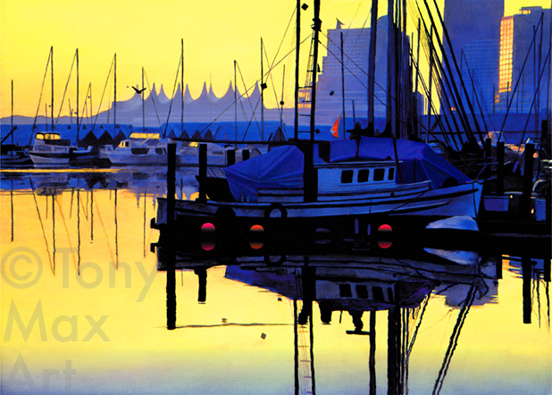 Coal Harbour  - Vancouver Art Prints by Canadian Artist Tony Max