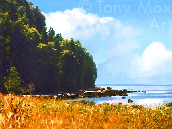 "Harwood Island" – BC landscape art by artist Tony Max