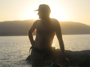 Tony Max, photographer and artist, at Lighthouse Park, West Vancouver, British Columbia, Canada