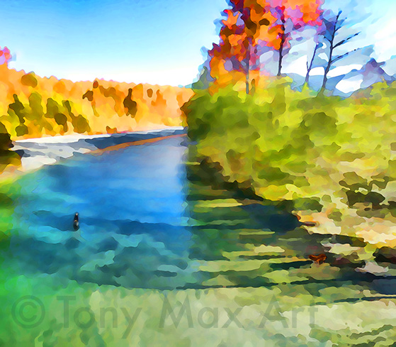 "A Fisherman and His Dog" – British Columbia art by Tony Max