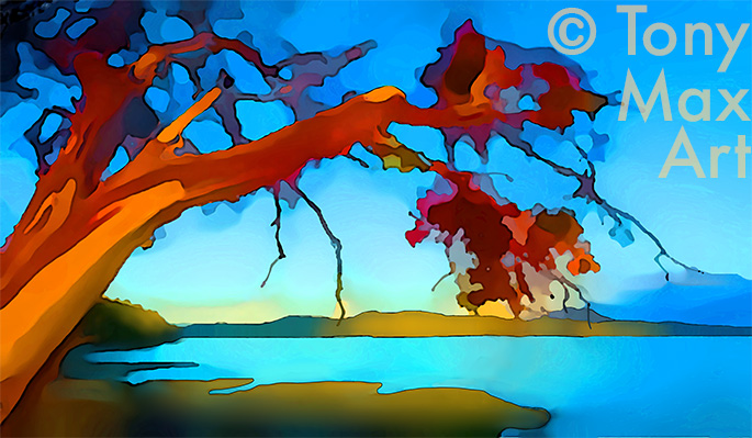 "Arbutus &ndash; 4" &ndash; arbutus art by artist Tony Max