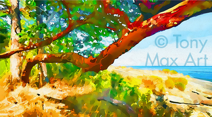 "Arbutus – Twisted, Red Giants (Overview)" – arbutus art by artist Tony MaxTony Max