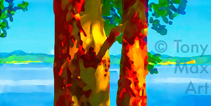 "Arbutus on a Clear Day" – BC paintings by painter Tony Max