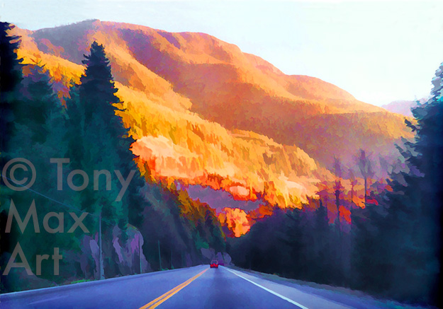 "B. C. Highway" – British Columbia wall art by artist Tony Max