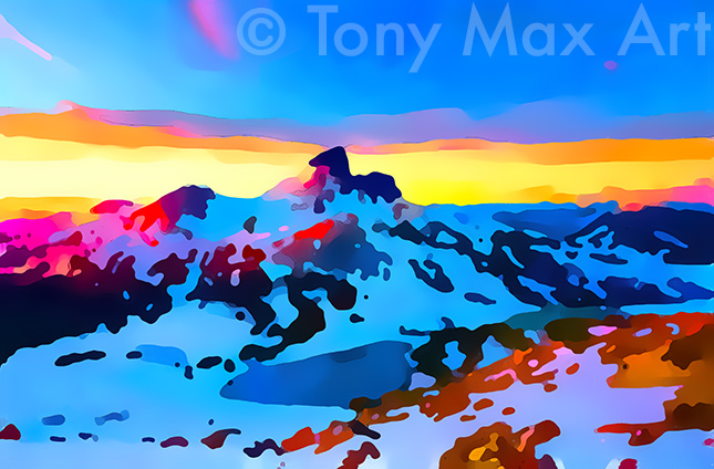 "Black Tusk 5" – Garibaldi Provincial Park, British Columbia prints by artist Tony Max