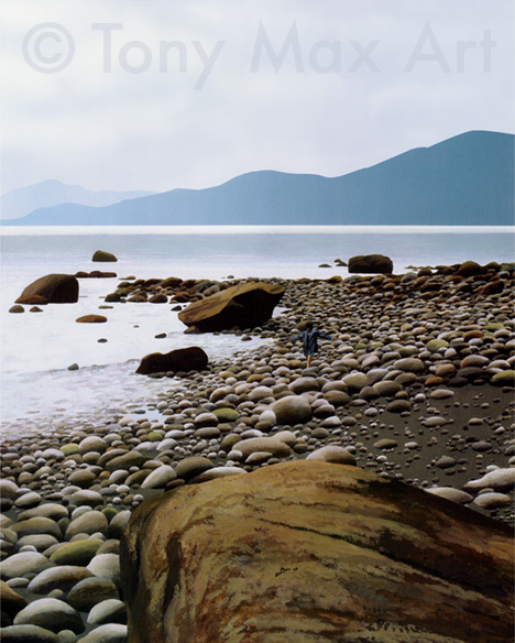 "Boulder Beach" – British Columbia coastal paintings by Tony Max