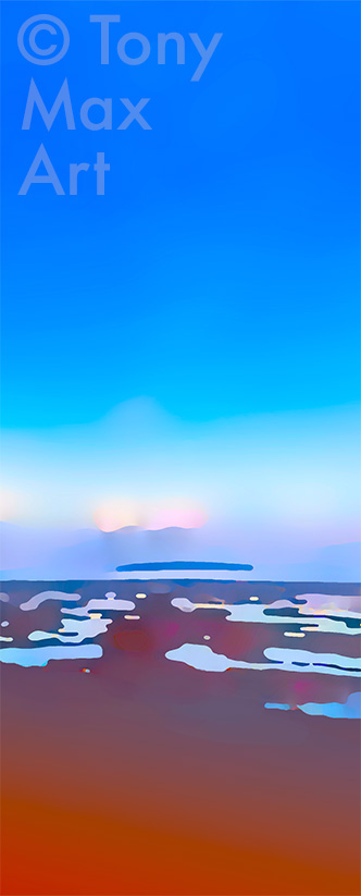"Boundary Bay – Smooth Sand – Very Vertical" - Delta, B. C. art by artist Tony Max