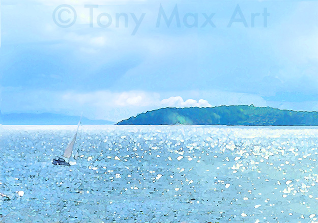 "Catching the Wind – Horizontal" – art of British Columbia by painter artist Tony Max