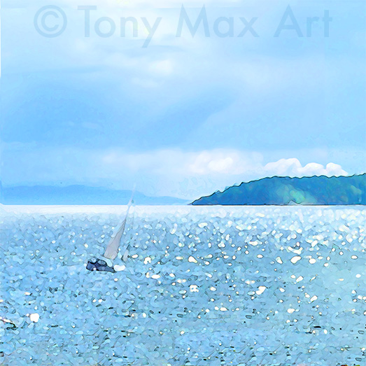 "Catching the Wind – Square" – British Columbia fine art by artist Tony Max