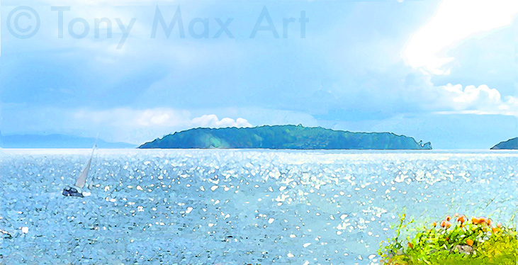 "Catching the Wind – With Foliage" - British Columbia fine art by Tony Max