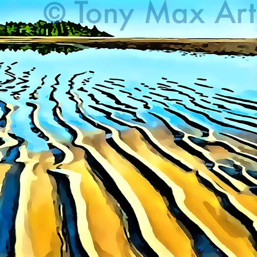 "Coastal Vista 105" - BC coast art by Tony Max artist