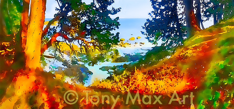 "Coastal Vista 11 – Panorama" – British Columbia art by Tony Max