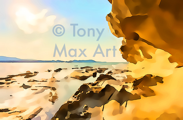 "Coastal Vista 1123 – BC coast art by painter Tony Max