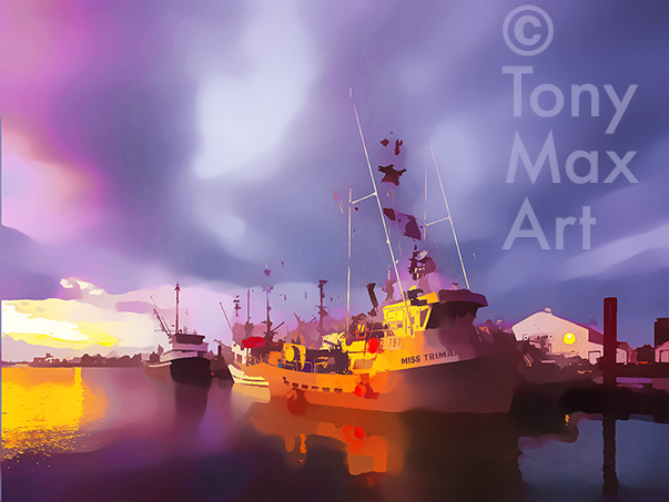 "Coastal Vista 122" &ndash; coastal British Columbia art by artist Tony Max