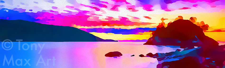 Coastal Vista 19 – Panorama - nature art by Canadian artist Tony Max