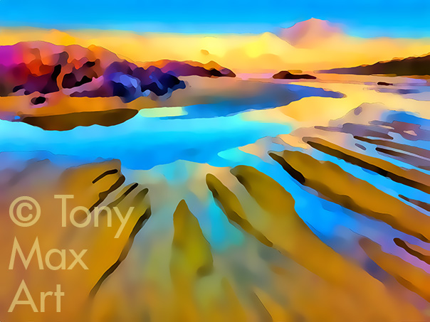 "Coastal Vista 37" -  British Columbia art by artist Tony Max