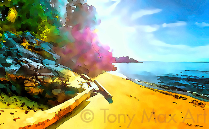 "Coastal-Vista-38" -  British Columbia visual art prints by artist Tony Max