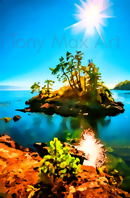 "Coastal Vista 48" – BC.paintings by artist Tony Max