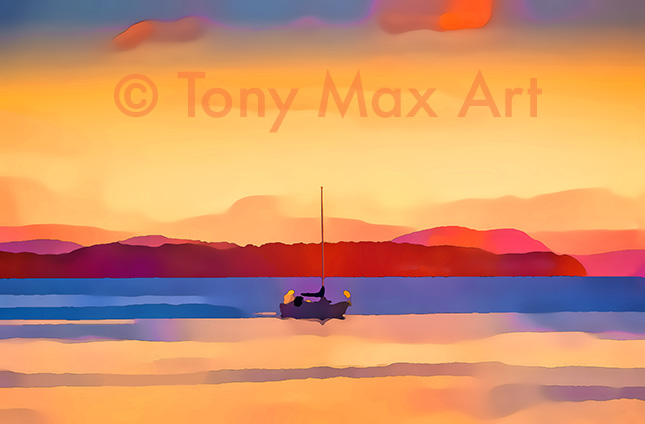 "Coastal Vista 51" – British Columbia.paintings by artist Tony Max