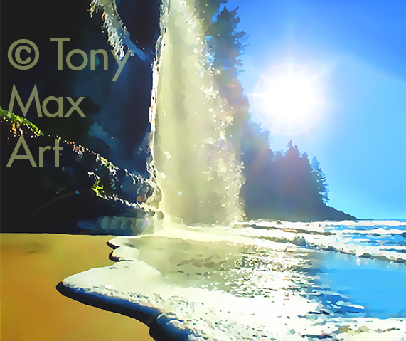 "Coastal-Vista-52-Horizontal" -  British Columbia visual art prints by artist Tony Max