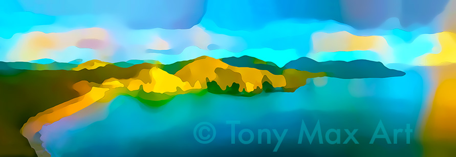 "Coastal Vista 54" - Vancouver Island art by Tony Max artist