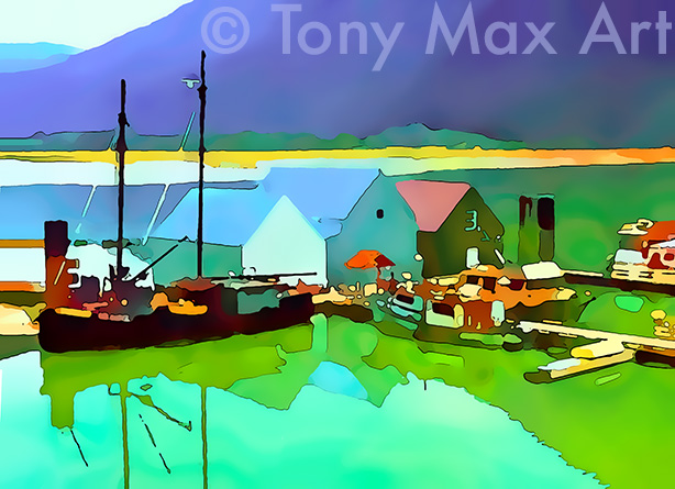 "Coastal Vista 56" – British Columbia coast paintings by artist Tony Max