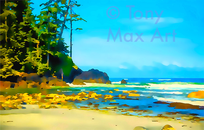 "Coastal Vista 57" – Britich Columbia art by Tony Max printmaker