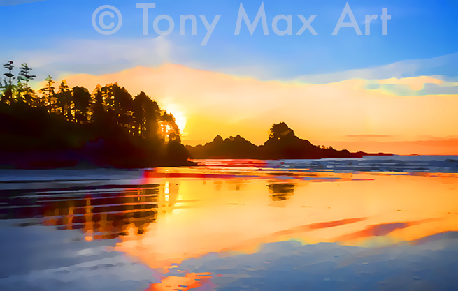 "Coastal Vista 61" – British Columbia coastal art by artist Tony Max
