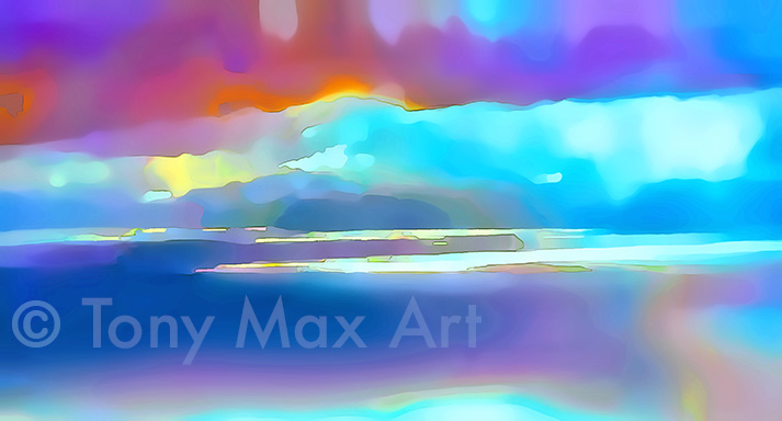 "Coastal Vista 65 – Taller" – British Columbia art by Canadian artist Tony Max