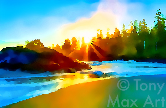 "Coastal Vista 7" – British Columbia.coastal paintings by artist Tony Max