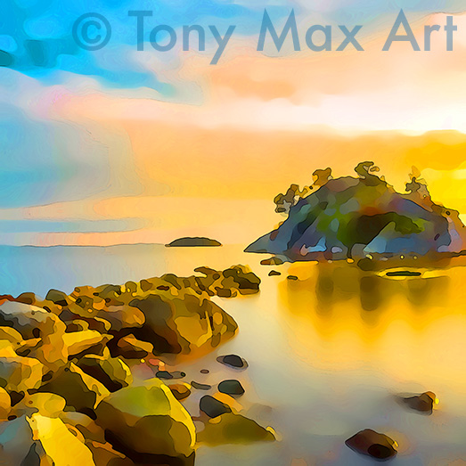"Coastal Vista 96" - BC art by Tony Max artist