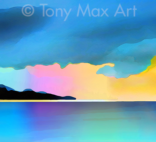"Meandering Seaside Trail" - B. C. art by painter Tony Max.