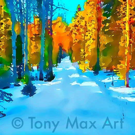 "Fall Landscape 2 &ndash; B. C. coastal art by artist Tony Max