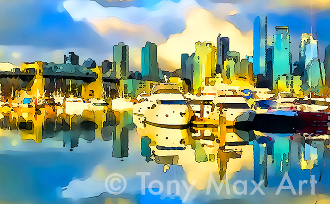 "Very Simple 1 – Very Simple" – Vancouver paintings by artist Tony Max