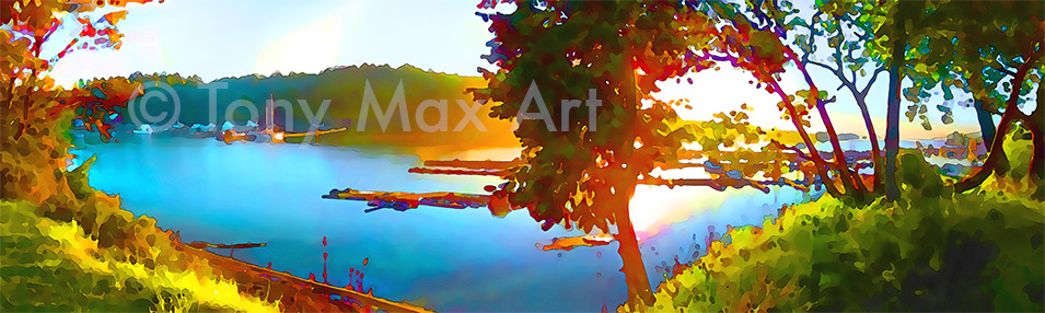 "Ganges Outskirts" - Ganges, Salt Spring Island - BC Art Prints by artist Tony Max