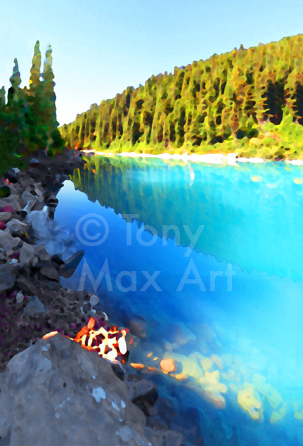 "Garibaldi – Azure End" – British Columbia visual art prints by artist Tony Max