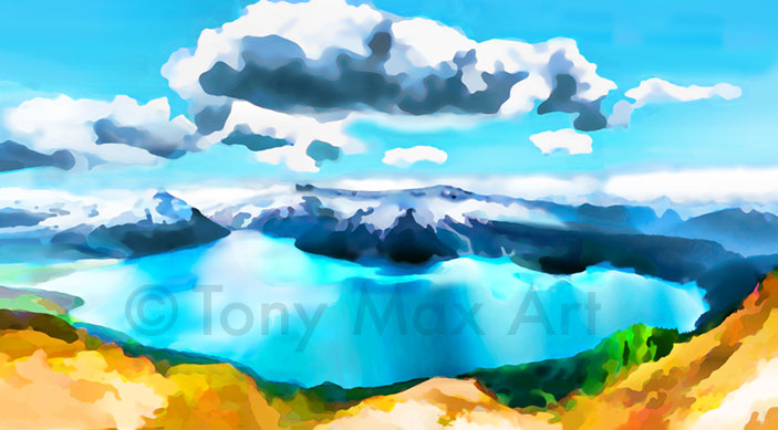 "Garibaldi – Touching the Sky" – Sea to Sky art prints by artist Tony Max