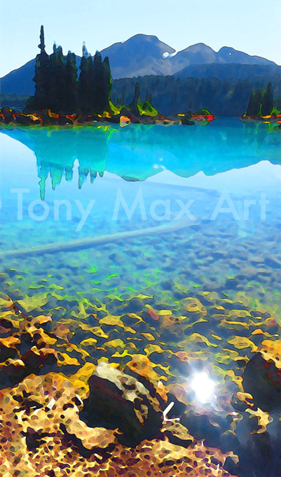 "Garibaldi – Transluscent Gradient" - B. C. fine art posters by artist Tony Max