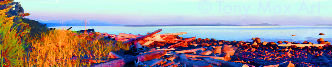 Horizon Sun -  British Columbia Art Prints by artist Tony Max