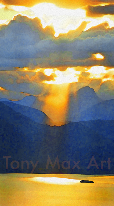 "Howe Sound Grandeur" – B. c. art prints by artist Tony Max