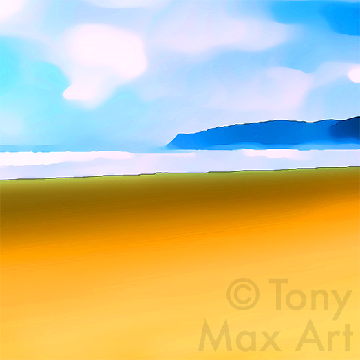"Long Beach Expanse – Square – Very Close-up" – British Columbia art by artist Tony Max