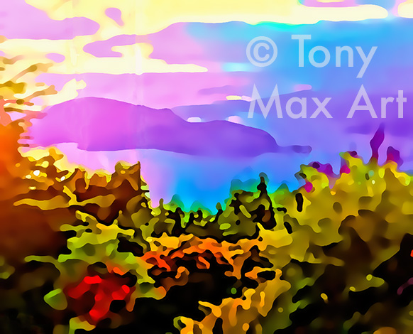 "Mountain 115" – visual art by printmaker Tony Max