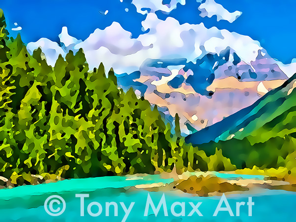 "Mountain 144" –  British Columbia fine art by artist Tony Max