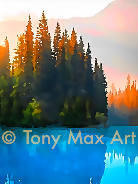 "Mountain 154" –  British Columbia fine art by artist Tony Max