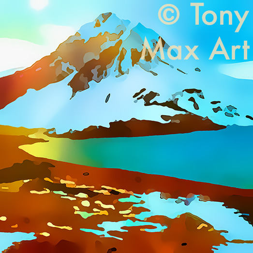 "Mountain 186" – B. C. landscape art  by Tony Max – B. C.'s best artist