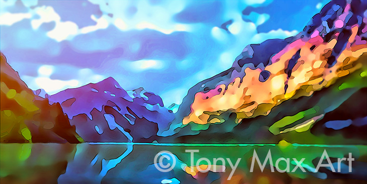 "Mountain 196" &ndash; B. C. art by Tony Max painter