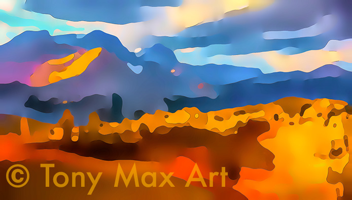 "Mountain 216" - BC paintings by artist Tony Max