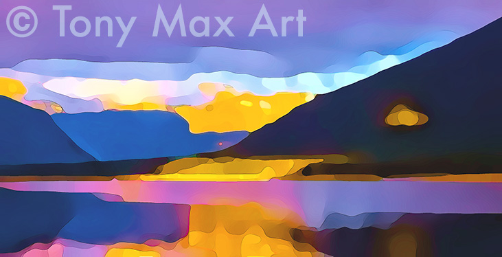 "Mountain 219" &ndash; Canadian landscape art by Tony Max painter
