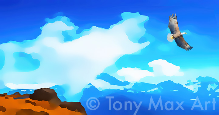 "Mountain 93" – British Columbia nature art by Tony Max